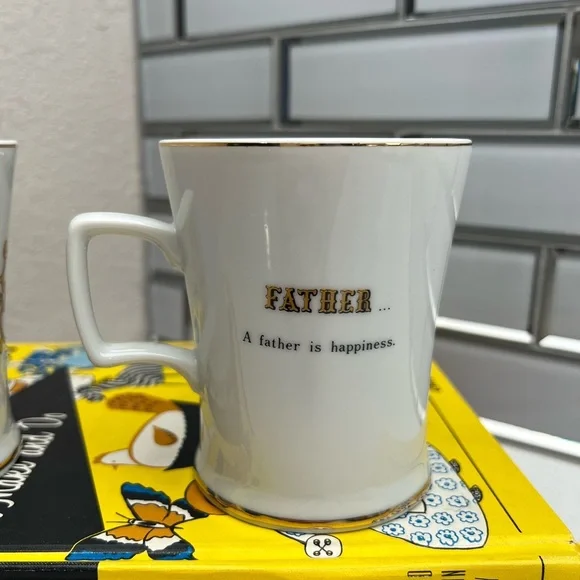 Vintage Mother Father Mugs Cups Porcelain - Picture 11 of 12